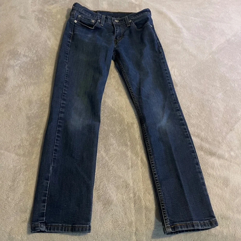 Vintage Levis 511 Slim Fit Jeans‎ Mens 29x30 Blue Dark Wash Denim Pants Stretch